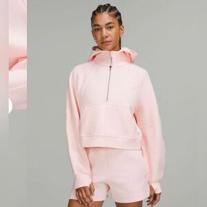 Lululemon Scuba Oversized Half-Zip Hoodie Strawberry Milkshake